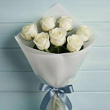 Букет 7 Белых роз Эдлесс Лав в Ильинка Тульская область