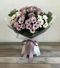 Букет цветов из:  Хризантемы и Розы в Ильинка Тульская область