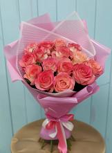 Букет 15 Розовых роз Равель в Ильинка Тульская область