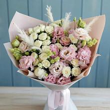 Букет цветов из:  Альстромерии и Розы в Ильинка Тульская область